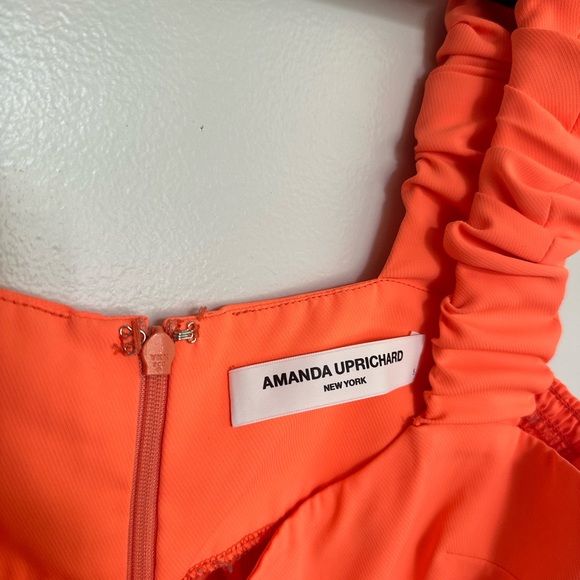 Amanda Uprichard Neon Orange Tank Top - Picture 4 of 4